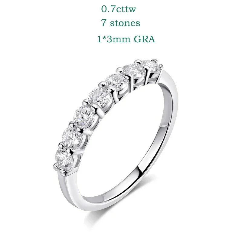 Love 0.7CT 3mm Moissanite Ring S925 Silver Luxlife Brands
