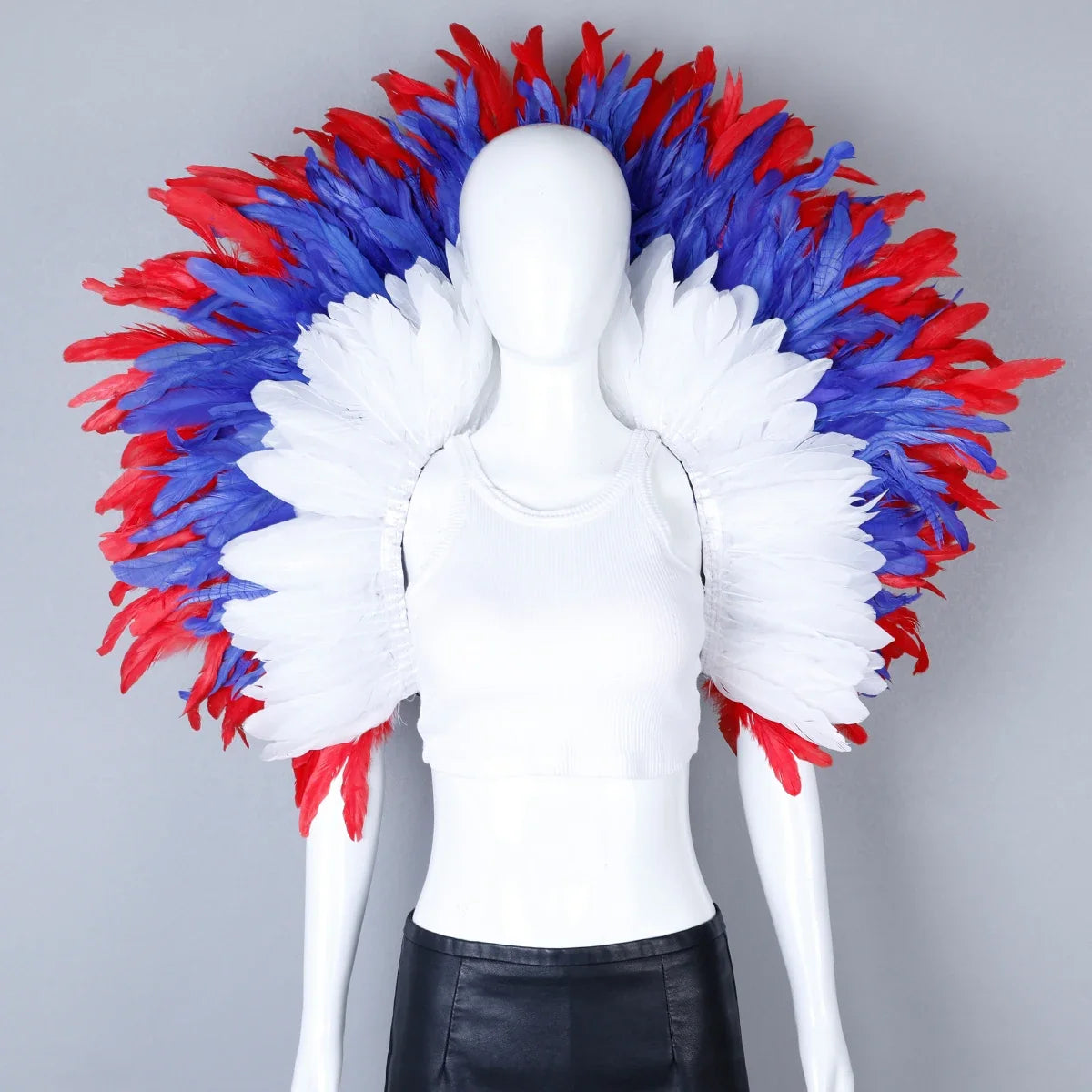 Festival Carnival Feather Shoulder Shawl