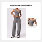 Ctenkevet-High Waist Wide-Leg Yoga Joggers for Women, Female Casual Tracksuit Bottoms, Straight Outdoor Baggy Sweatpants, Autumn Luxlife Brands