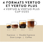 Nespresso Vertuo Coffee and Espresso Machine by Breville, 5 Cups, Chrome LUXLIFE BRANDS