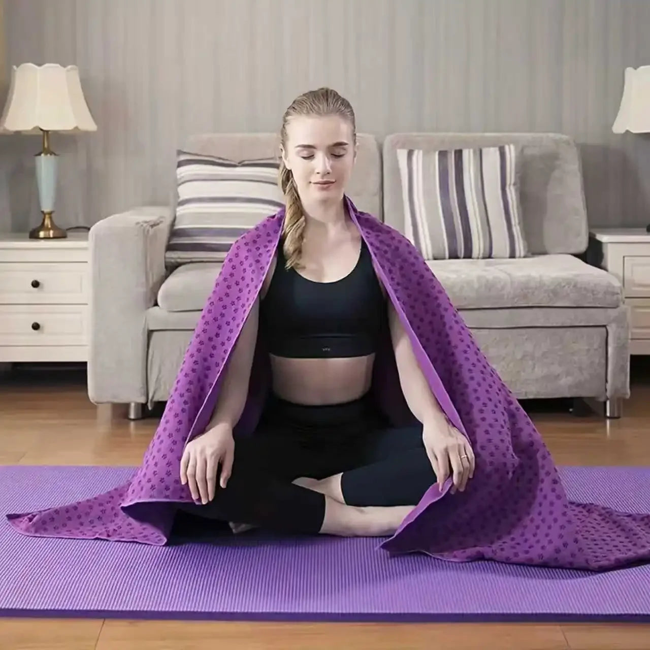 YogaLux Ultra-Fine Fiber Fitness Mat