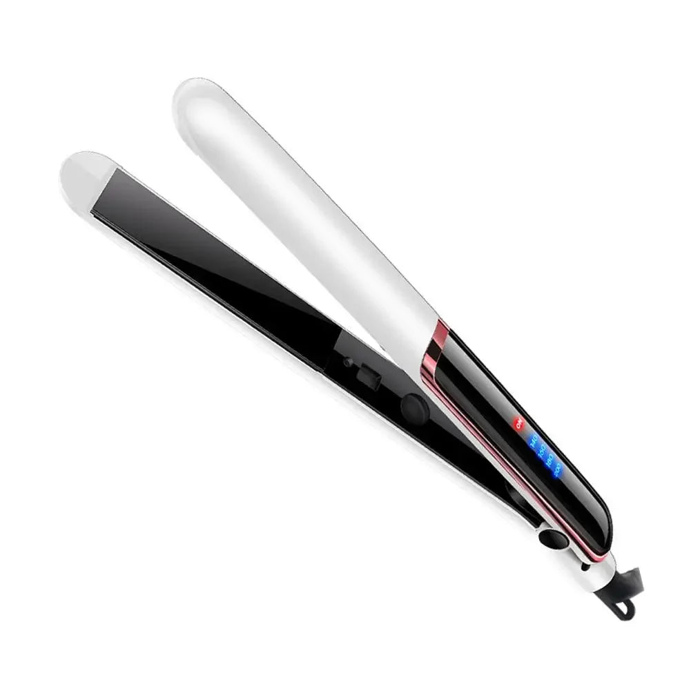 Flat Iron Hair Straightener Professional Ceramic Ionic Heat-Up Lcd Hair Tools Fast Iron Negative Flat Hair Ion Display Beau K0D1 LUXLIFE BRANDS