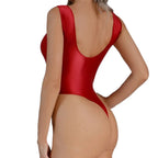 Summer Sleeveless High Cut Sexy Bodysuit Women Sexy Backless One-piece Rompers Female Tank Tops Bodysuit Stretch Bikini Swimwear Luxlife Brands