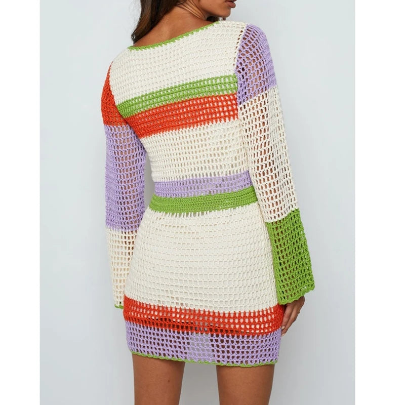 Vintage Crochet Mini Dress