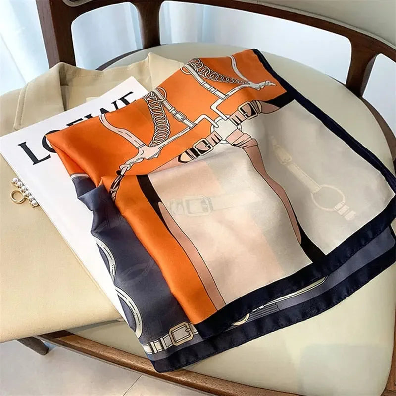 Saturday Afternoon Silk Square Scarf