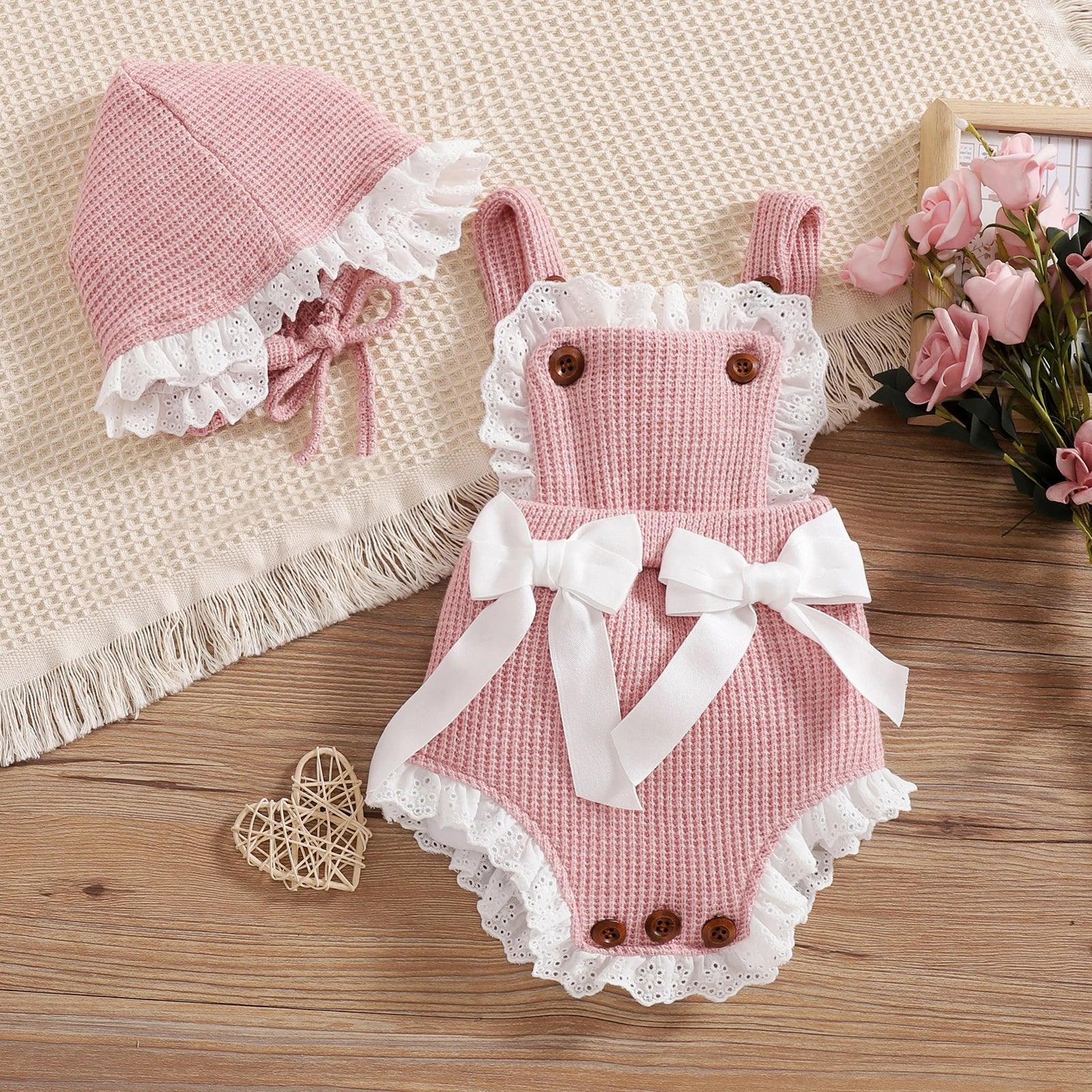 LUX Girls Knit Bodysuit Romper 2pcs Luxlife Brands