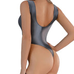 Summer Sleeveless High Cut Sexy Bodysuit Women Sexy Backless One-piece Rompers Female Tank Tops Bodysuit Stretch Bikini Swimwear Luxlife Brands