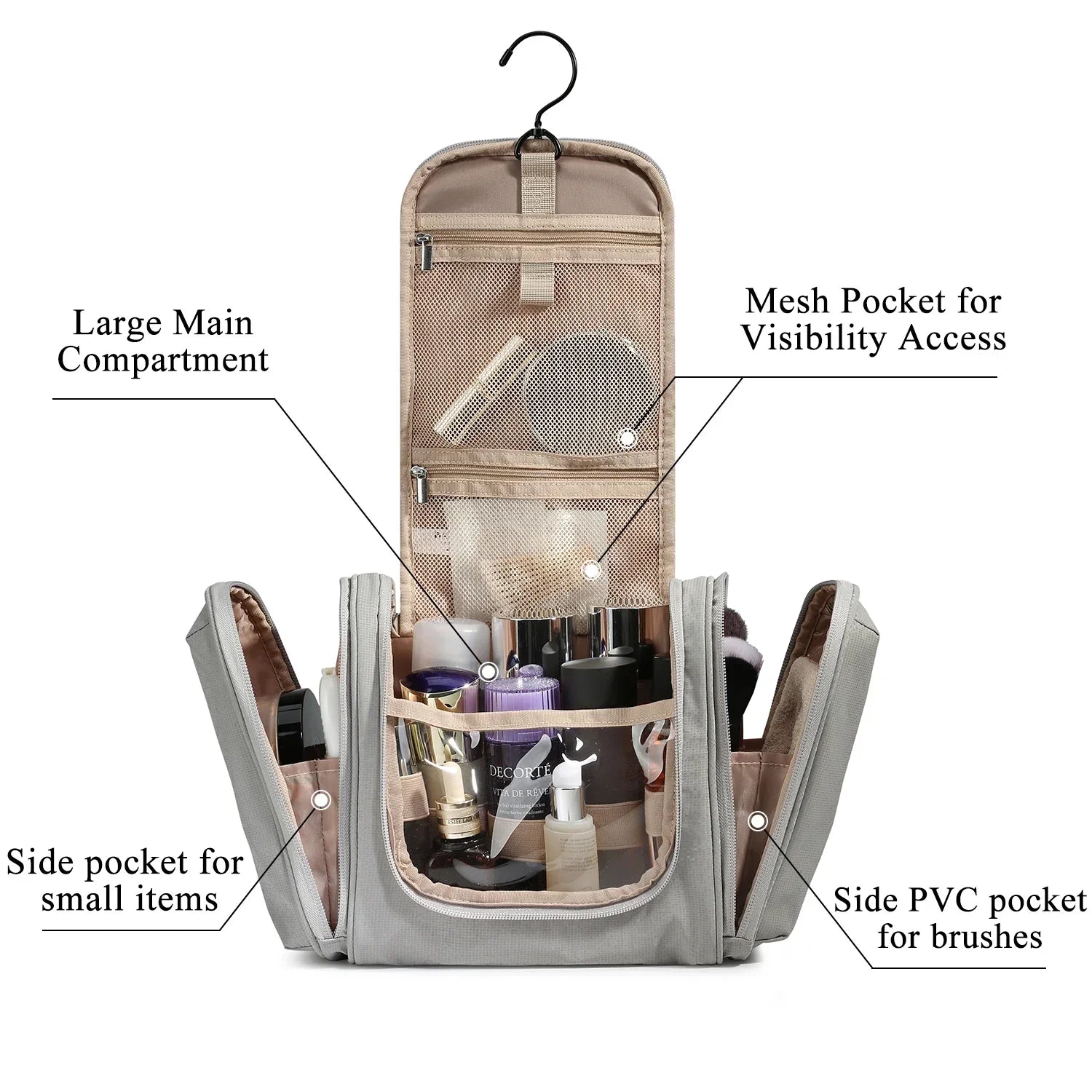 Travel Organizer Hanging Makeup Bag LUXLIFE BRANDS