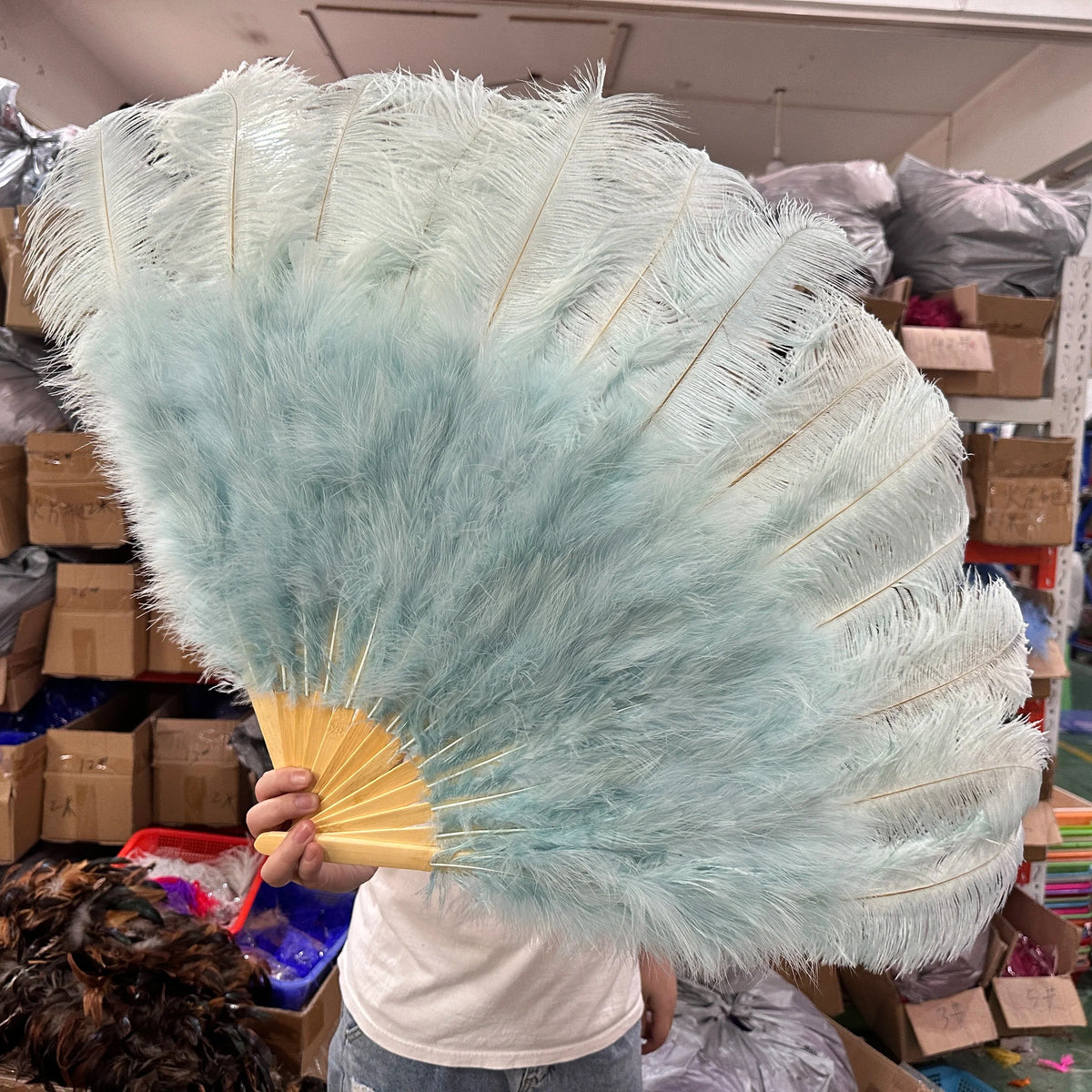 90CM Ostrich Feather Fans