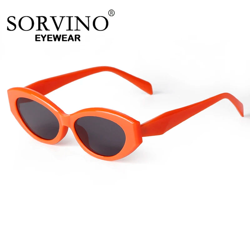SORVINO 2025 Small Oval Women's Retro Brand Designer Glasses Outdoor Fashion Travel Goggles UV400 Men's and Women's Sunglasses