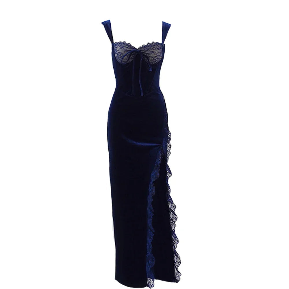 Holiday Maxi Velvet Dress Luxlife Brands
