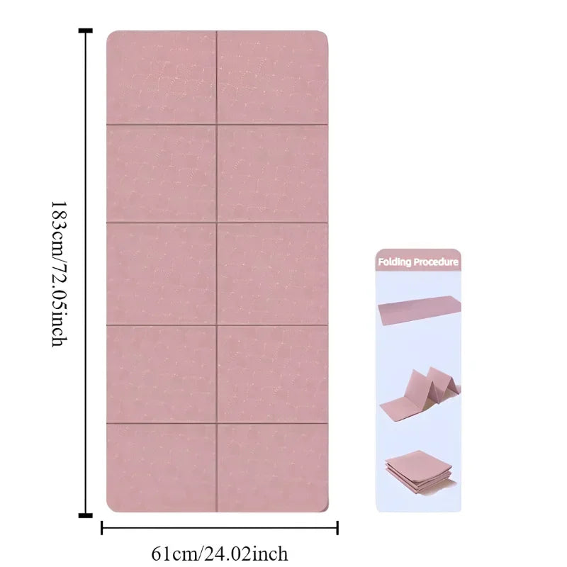 Non Slip Foldable Yoga Mat Eco Friendly