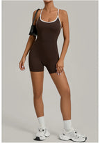 Workout Jumpsuit Sports Overalls Women Rompers Gym Clothing Running Bodysuits Fitness Suits Gym Tracksuit Sportswear Yoga Set Luxlife Brands
