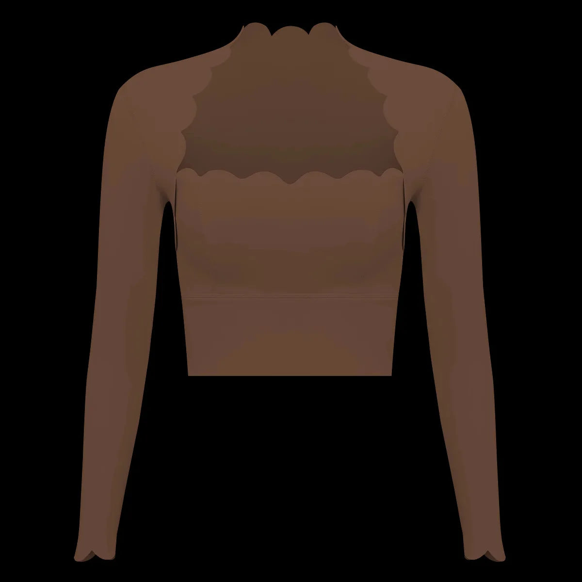 Black Square Neck Tight High Elastic Skinny Yoga Sports Long Sleeves Fashion Compression Pants Fitness Leggings Workout Tights