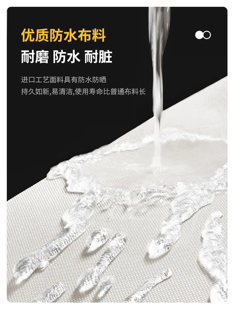 Outdoor stainless steel sofa rattan courtyard villa rain and sun coffee table combination