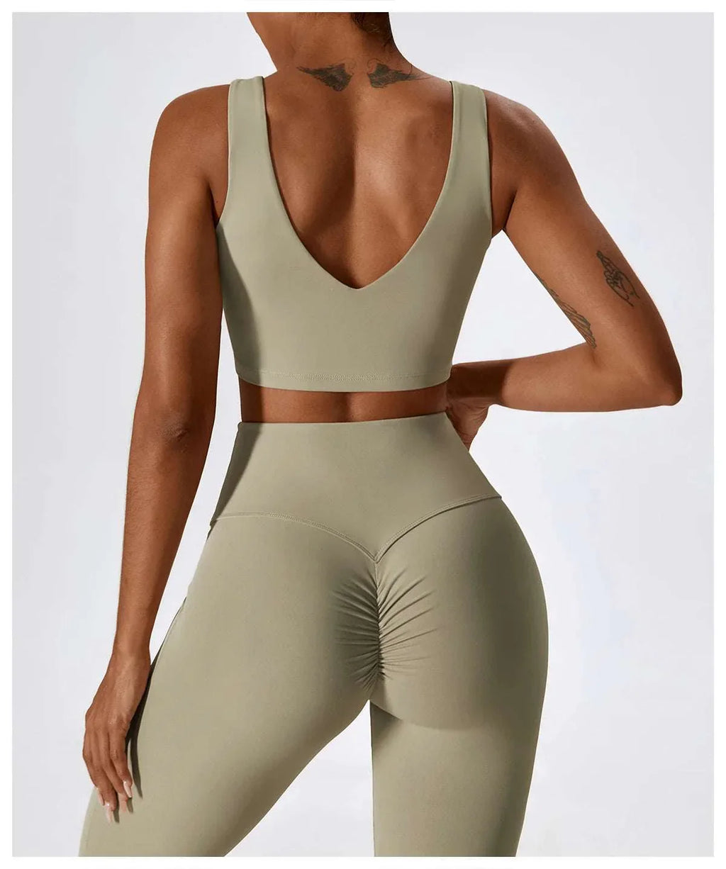 Gym Push Up Sport Yoga Bra,high Quality Yoga Top Shock Proof Tight Underwear,Pilates Fitness Vest,Womens Seamless Yoga Clothing