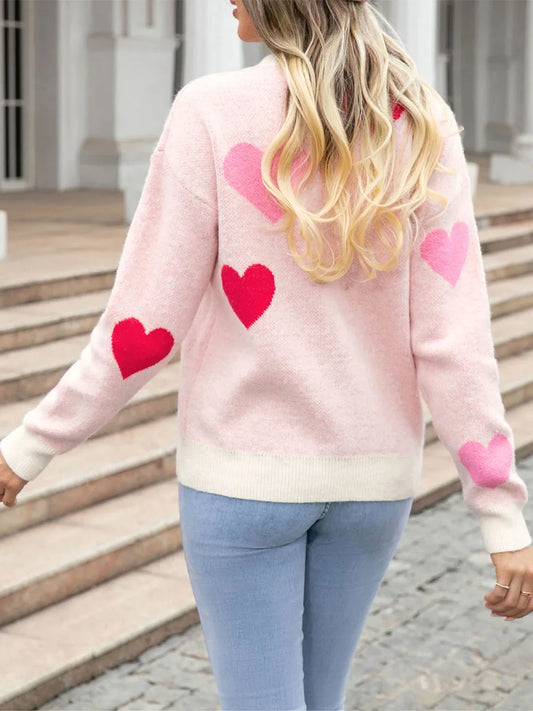 Pink Sweetheart Sweater LUXLIFE BRANDS
