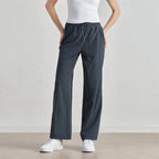 Alo Eup High Waist Wide Leg Dstring Pants Summer Casual Fitn Outdoor Sports Straight Leg Loose Fit Trousers Luxlife Brands