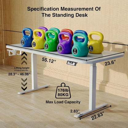 63x24inch Adjustable Desk Electric Standing Desk