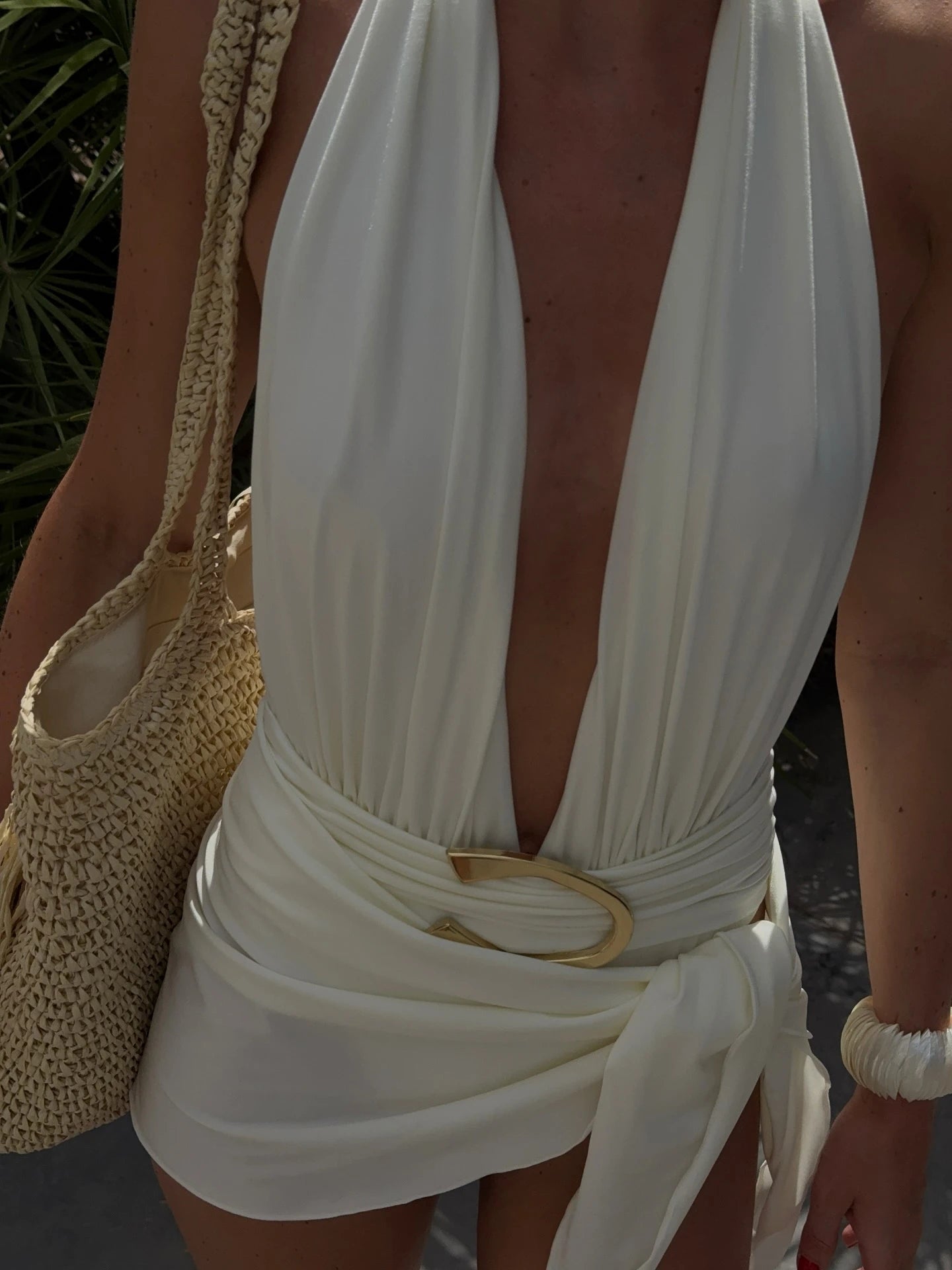 Two Pieces Micro Bikini 2025 Sexy Swimsuit Women Halter Swimwear Biquini Female Solid Bodysuit Bathing Suits Sarong Mini Skirt Luxlife Brands