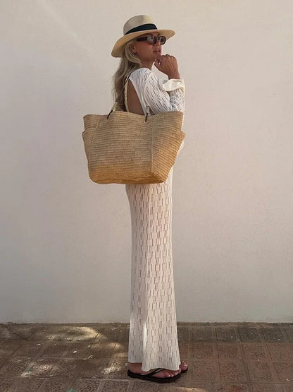 Long Sleeve Beach Maxi Dress