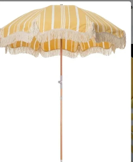 Portable BohoFringe Beach Umbrella
