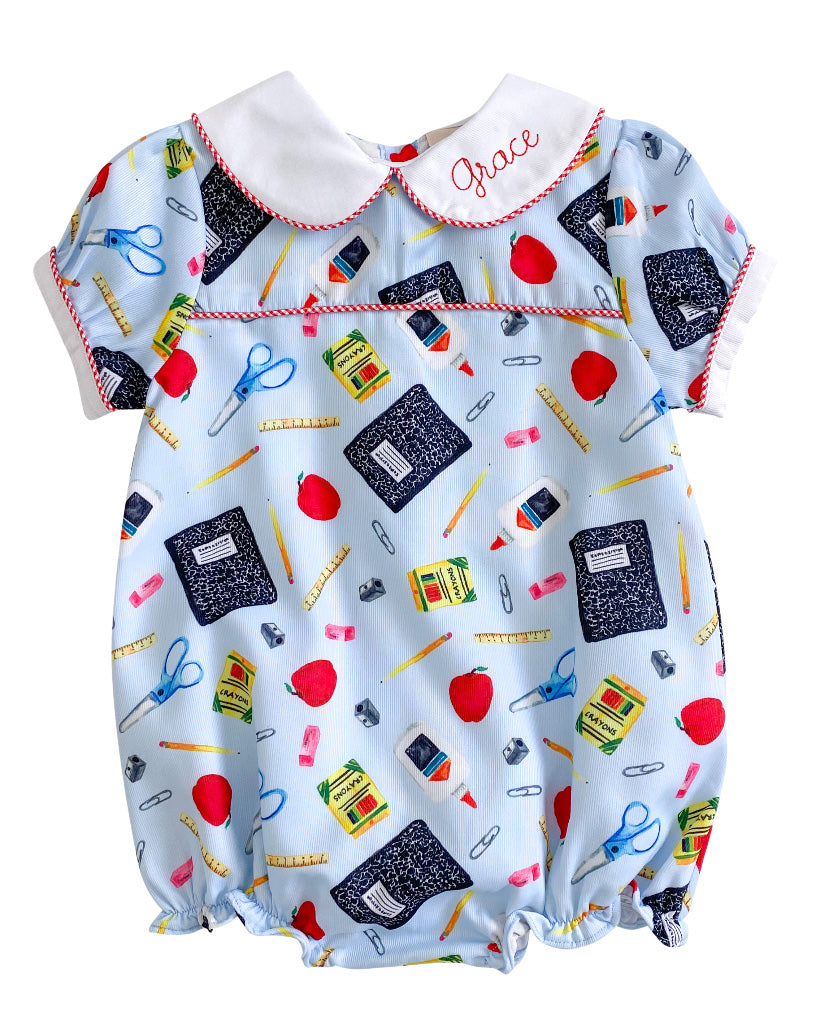 School Days Girls Bubble- FINAL SALE Smockingbird