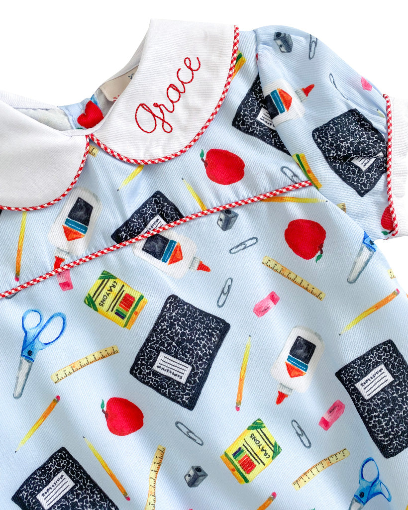School Days Girls Bubble- FINAL SALE Smockingbird