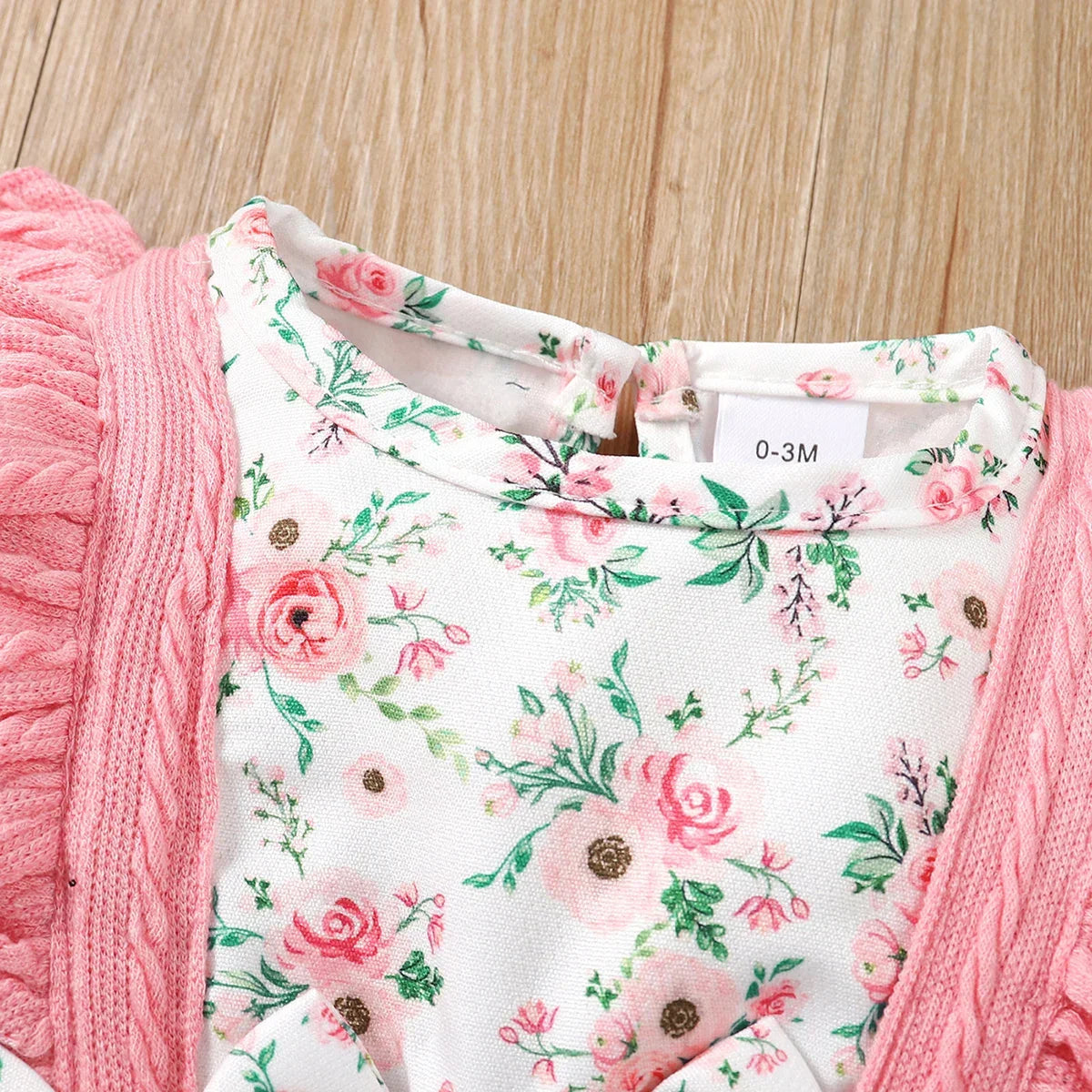 LUXBABY Girls 0-18 Months Floral Long Sleeve Outfit Luxlife Brands