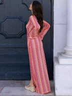 The Vacation Crush Flare Sleeve Maxi Dress Luxlife Brands