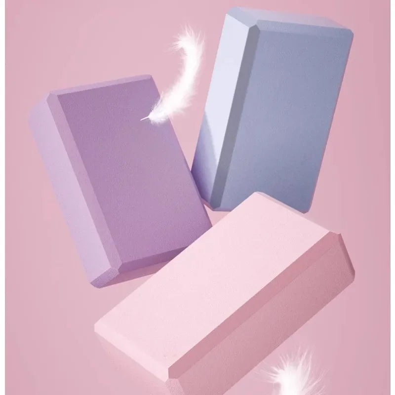 1pc Shaping High Density Eva Yoga Block  Stretch Children Pilates Foam Block Balance Exercise Ballet Bodybuilding Dance Gym  Alo Luxlife Brands