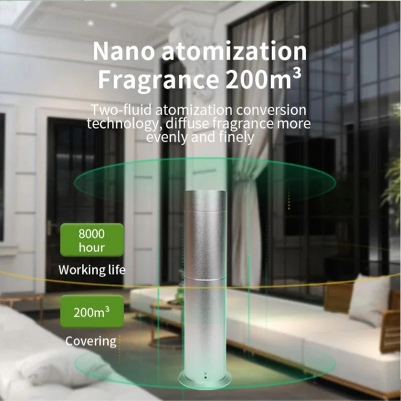 Essential Oil Diffuser For Aromatherapy Oils Nebulizing Diffusion System Fragrance Diffuser Hotel Lobby Scent Machine Spa Home LUXLIFE BRANDS