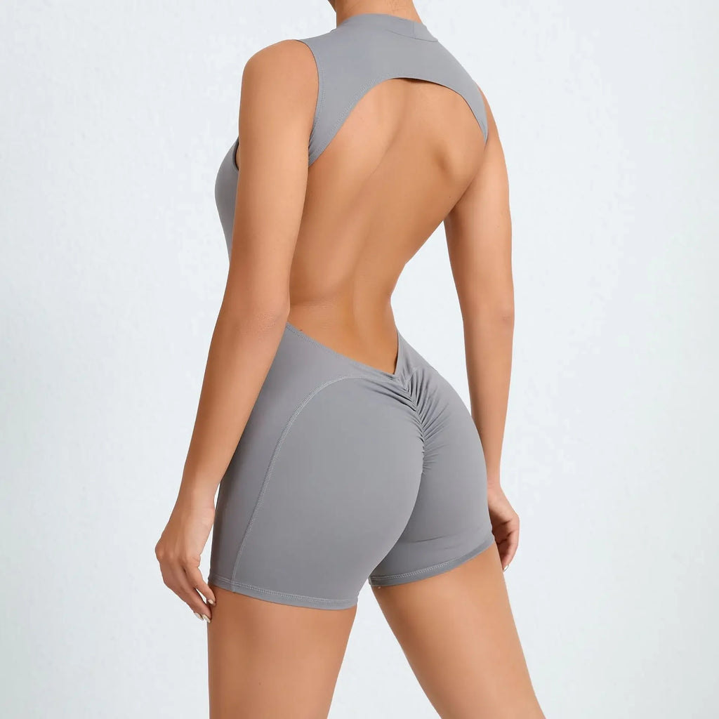 Open Back Yoga Jumpsuit