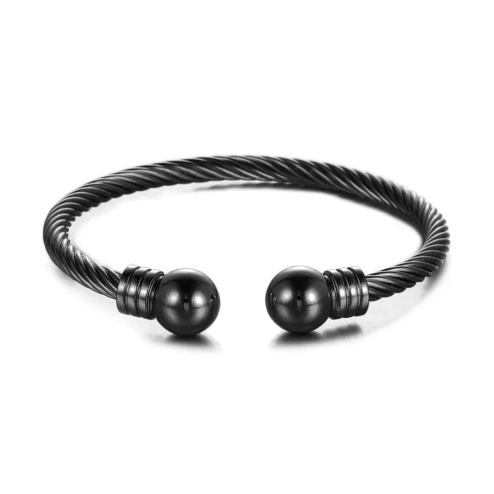 Stainless Steel Gold Color Bangle Bracelets Luxury Brand Stylish Mesh Bangle for Women Men Decoration Jewelry Accessory Gift