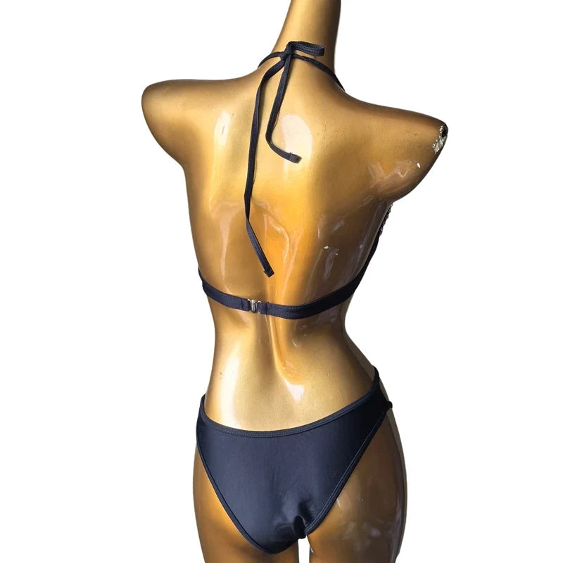 The Radiant Venus Sweetheart Bikini – Diamond Crystal Showgirl Costume Set
