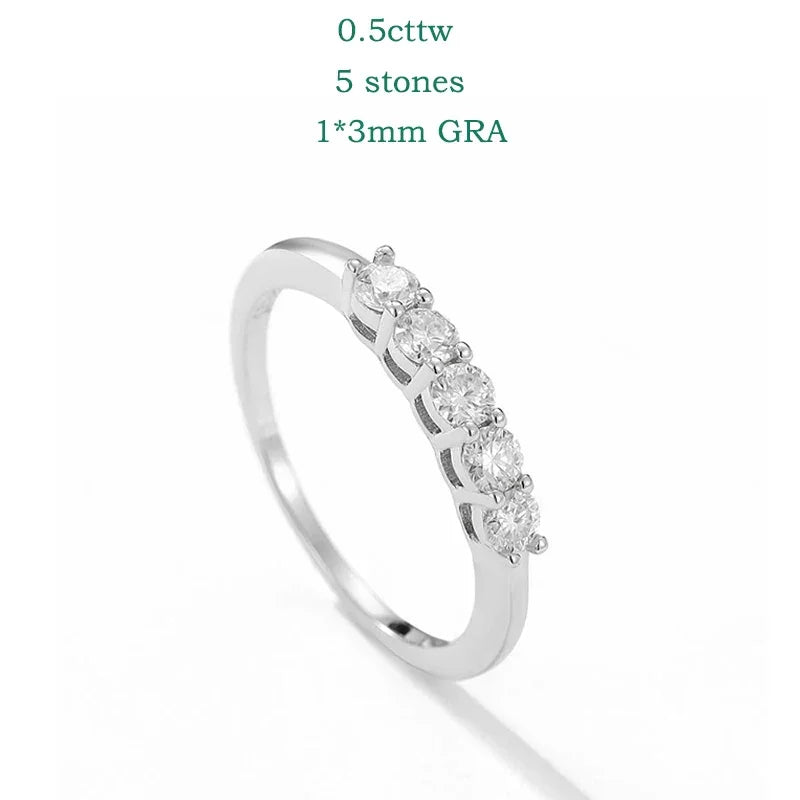 Love 0.7CT 3mm Moissanite Ring S925 Silver Luxlife Brands
