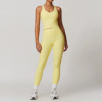 Hearuisavy 2-Piece Yoga Sets Sports Suit Women Fitness Tracksuit Running Workout Shirt Yoga Clothing Quick-Drying Gym Set Women Luxlife Brands
