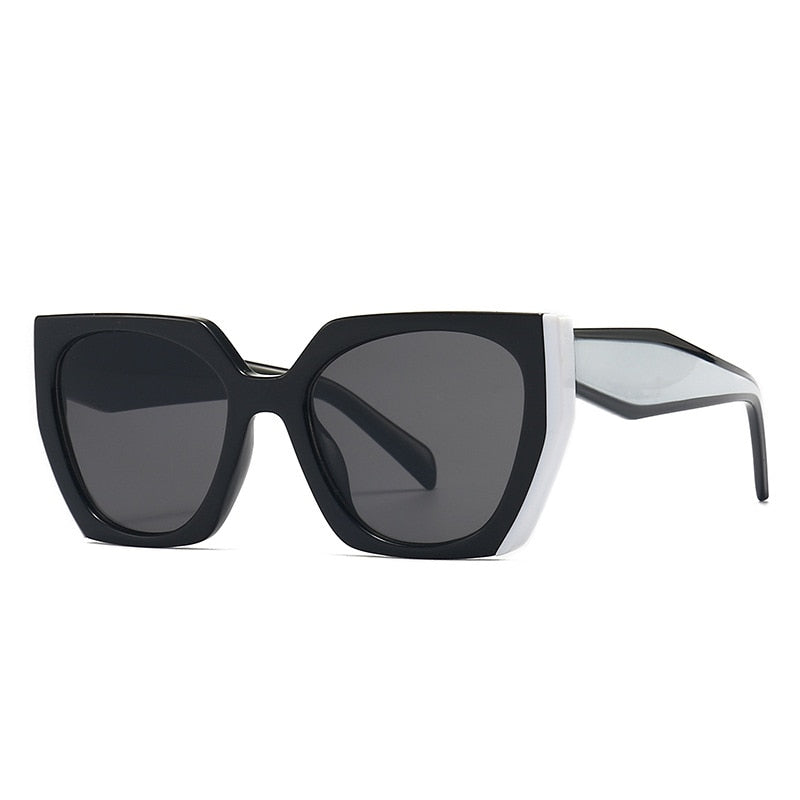 New Fashion Brand Designer Irregular Square Sunglasses For Women Men Retro Modern Cat Eye Ladies Sun Glasses Ins Trending Shades