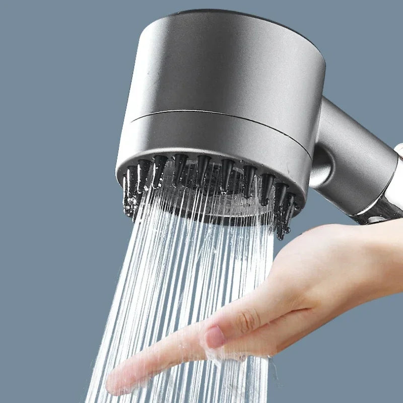 Shower Head Turbo Charged High Pressure Shower Head Rainfall with Hose Showerhead Filter Holder Bathroom Home Accessories Set LUXLIFE BRANDS