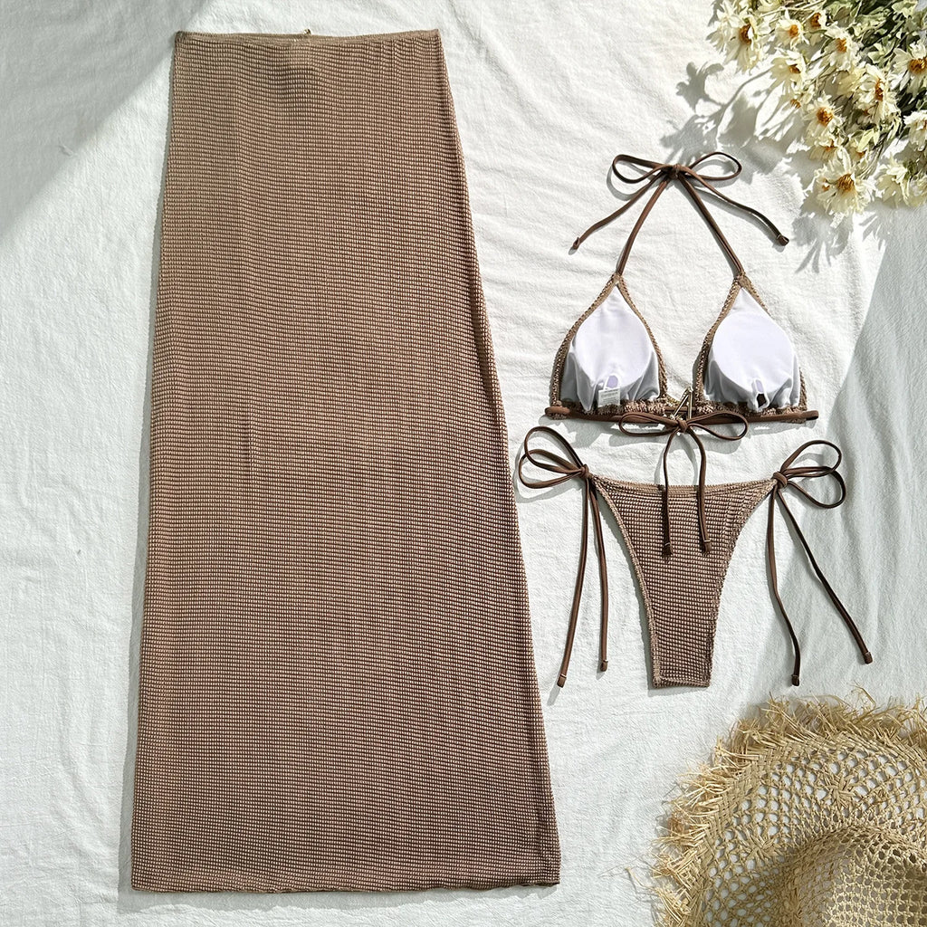Tulum Bikini + Skirt Set ￼