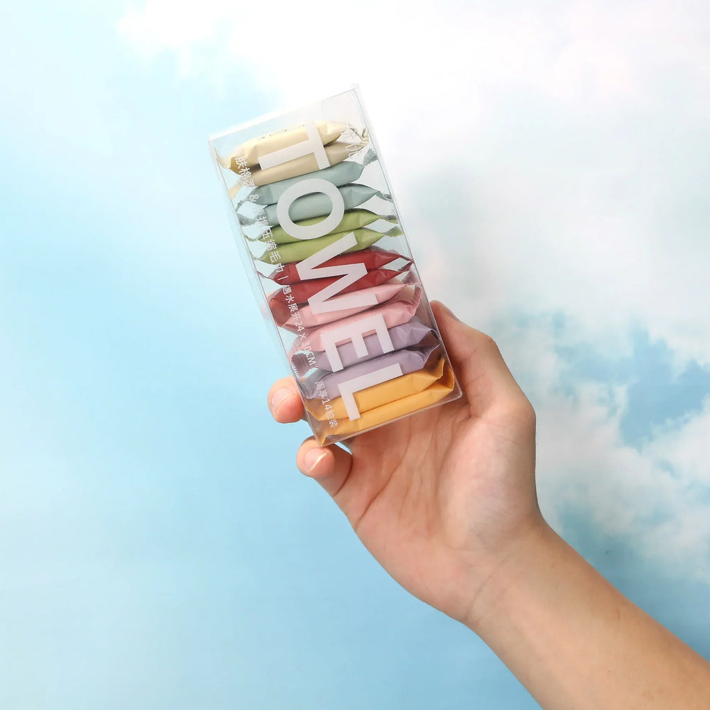 Portable Candy Compressed Towel Day Throw Towel Thickened and Enlarged Cotton Face Wash Travel Pack Disposable Face Towel LUXLIFE BRANDS