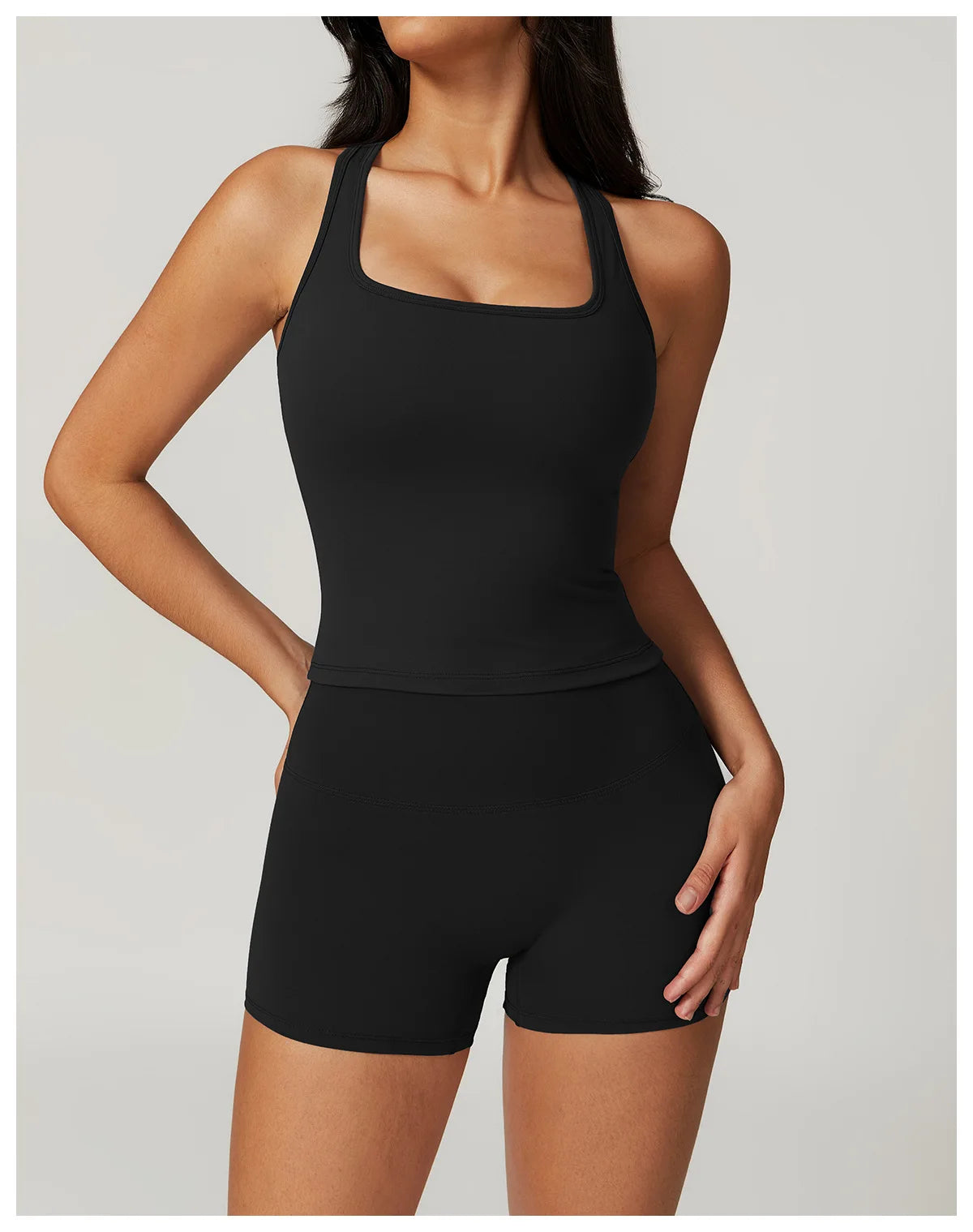 2 Pieces Yoga Suit Naked Feel Gym Set Women Sportswear Workout Clothes High Waist Yoga Short Skirt Fitness Leggings Sports Bra