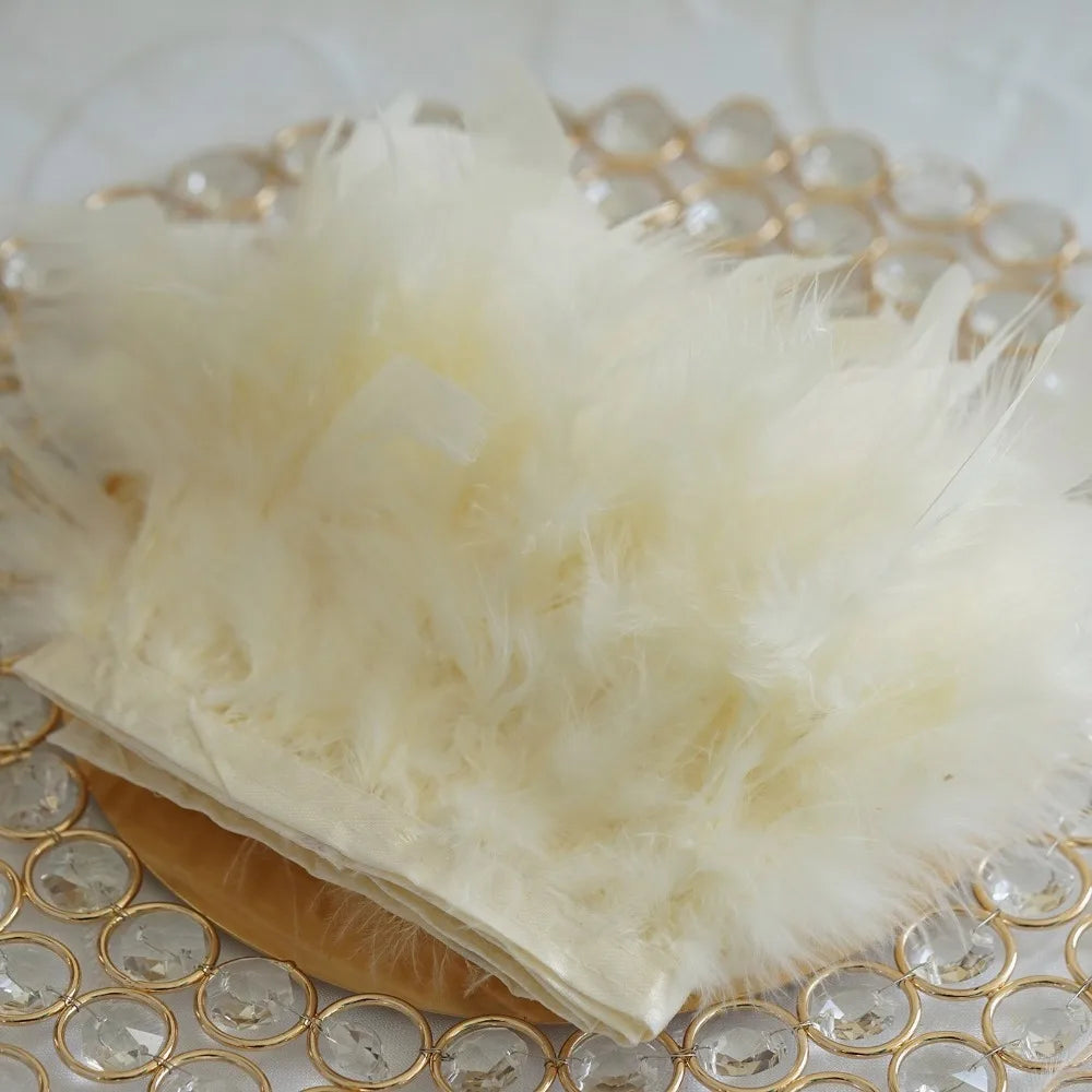 Multicolor Turkey Feather Trim Fringe Fluffy Ribbon