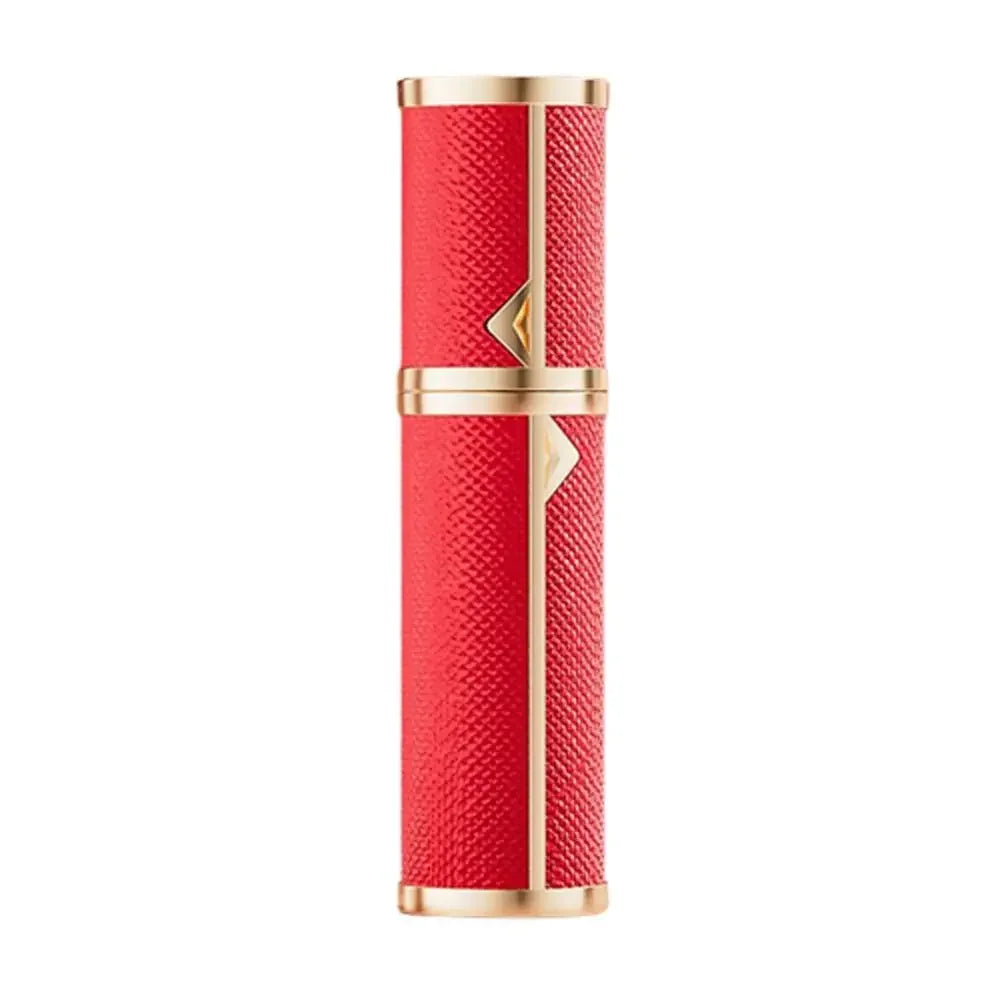 Luxury Bottom-filled Perfume Bottle Aluminum Self-pumping 5ml Real Leather Spray Bottle Cologne Moisturizer Fragrance