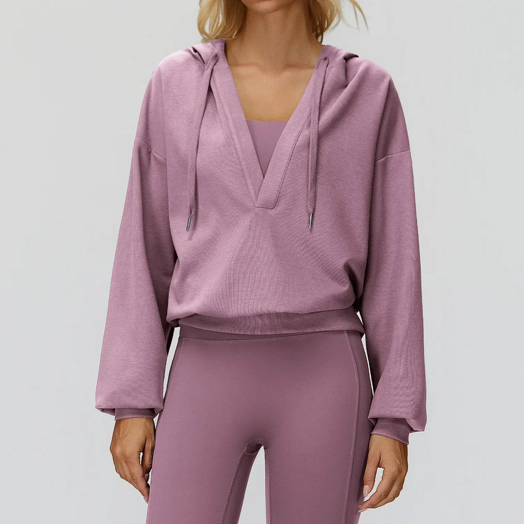 Women Loose Yoga Long Sleeve Gym Fitness Sweatshirt Workout Sports Top Female Running Push Up Sports Shirts Outdoor Long Sleeve