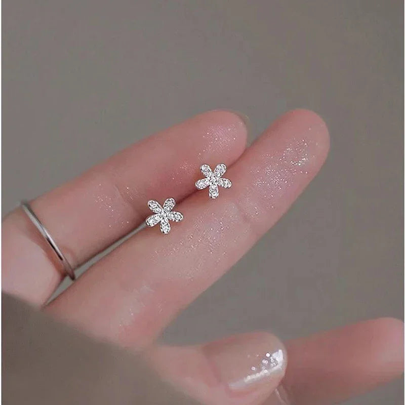 925 Sterling Silver Heart Stud Earrings LUXLIFE BRANDS