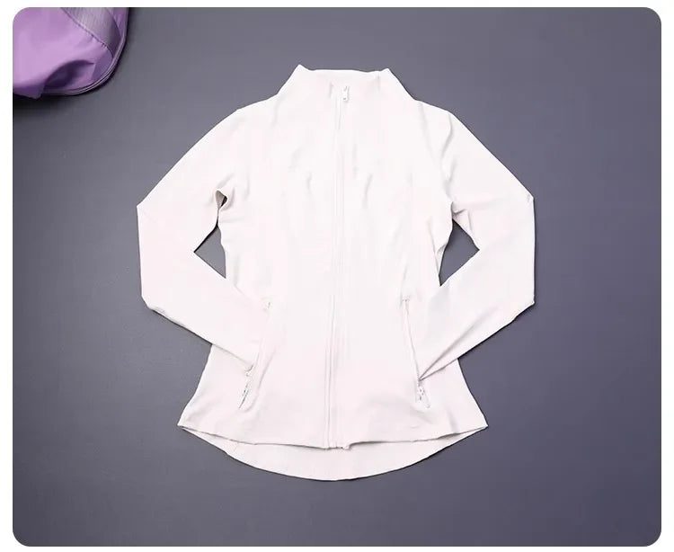 Women's Slim Fit Yoga Zip Top Luxlife Brands