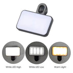 Portable Mini Selfie Fill Light Rechargeable 3 Modes Adjustable Brightness Clip On For Mobile Phone Make Up Computer Fill Light Luxlife Brands