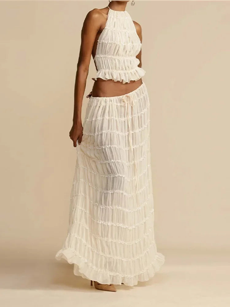 Boho Chic Long Skirt Set