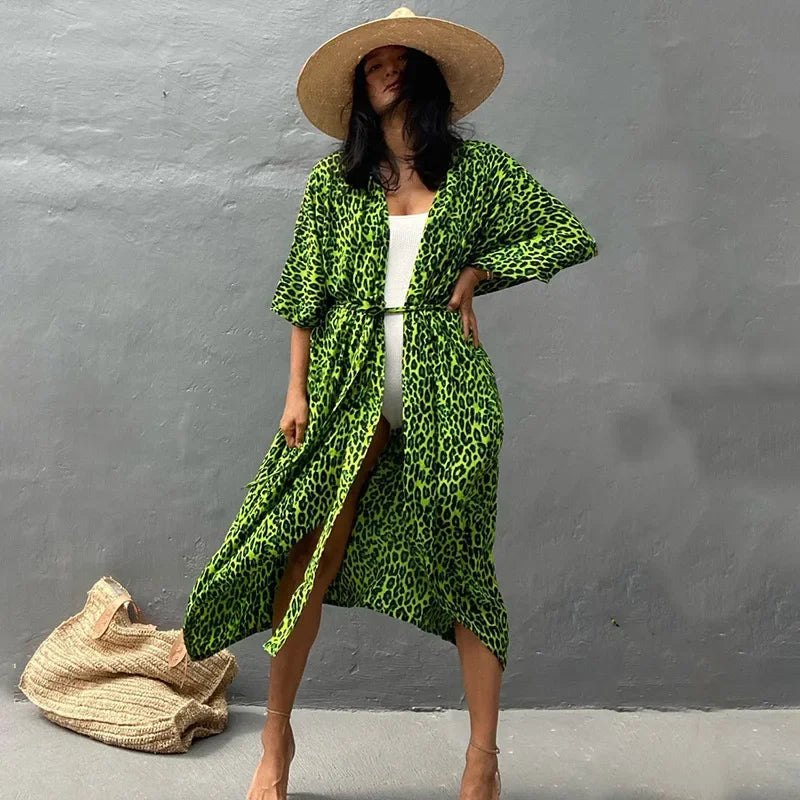 Tie Dye Kimono Summer Dress Luxlife Brands